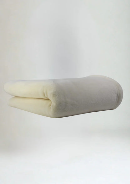 Plaid en Coraline ultra moelleux XL - crème