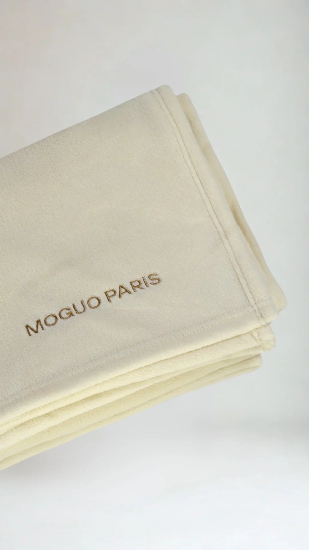 Plaid en Coraline ultra moelleux XL - crème