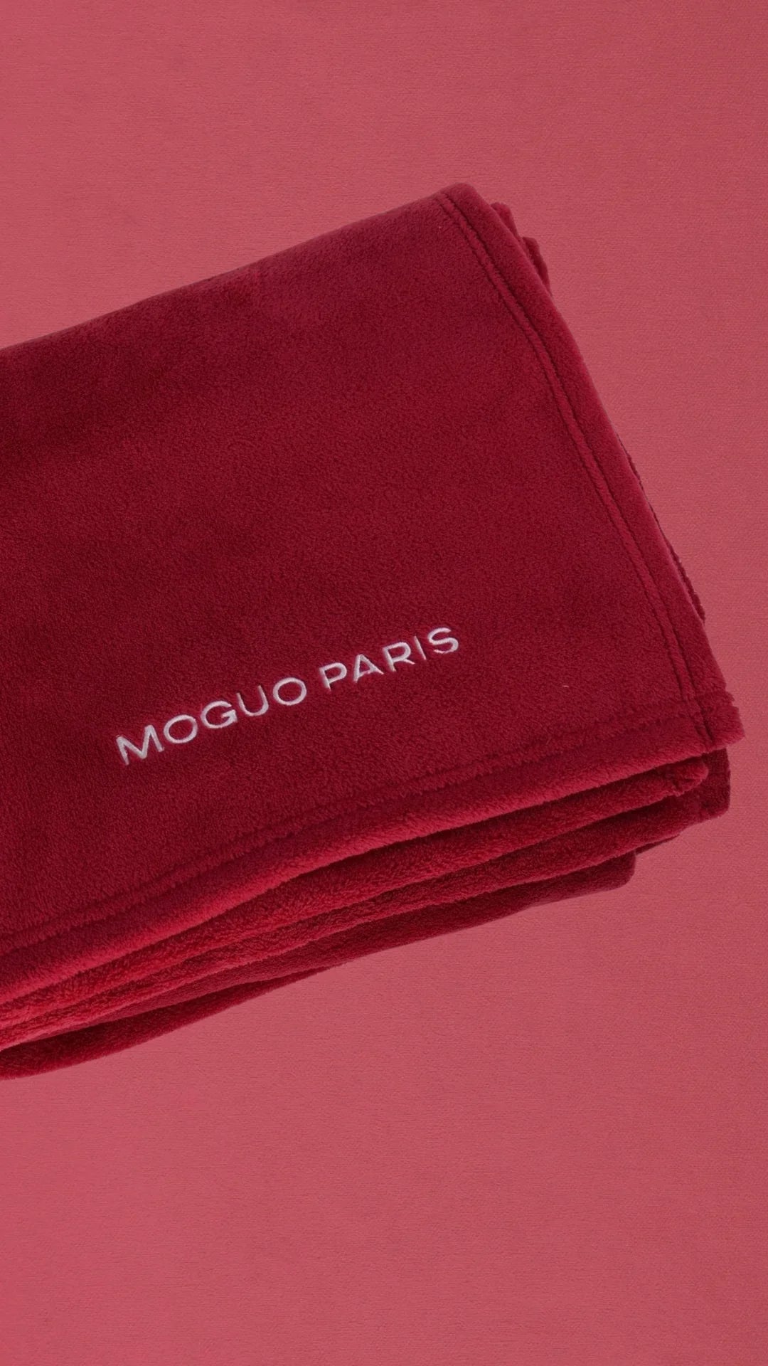 Plaid en Coraline ultra moelleux XL - rouge