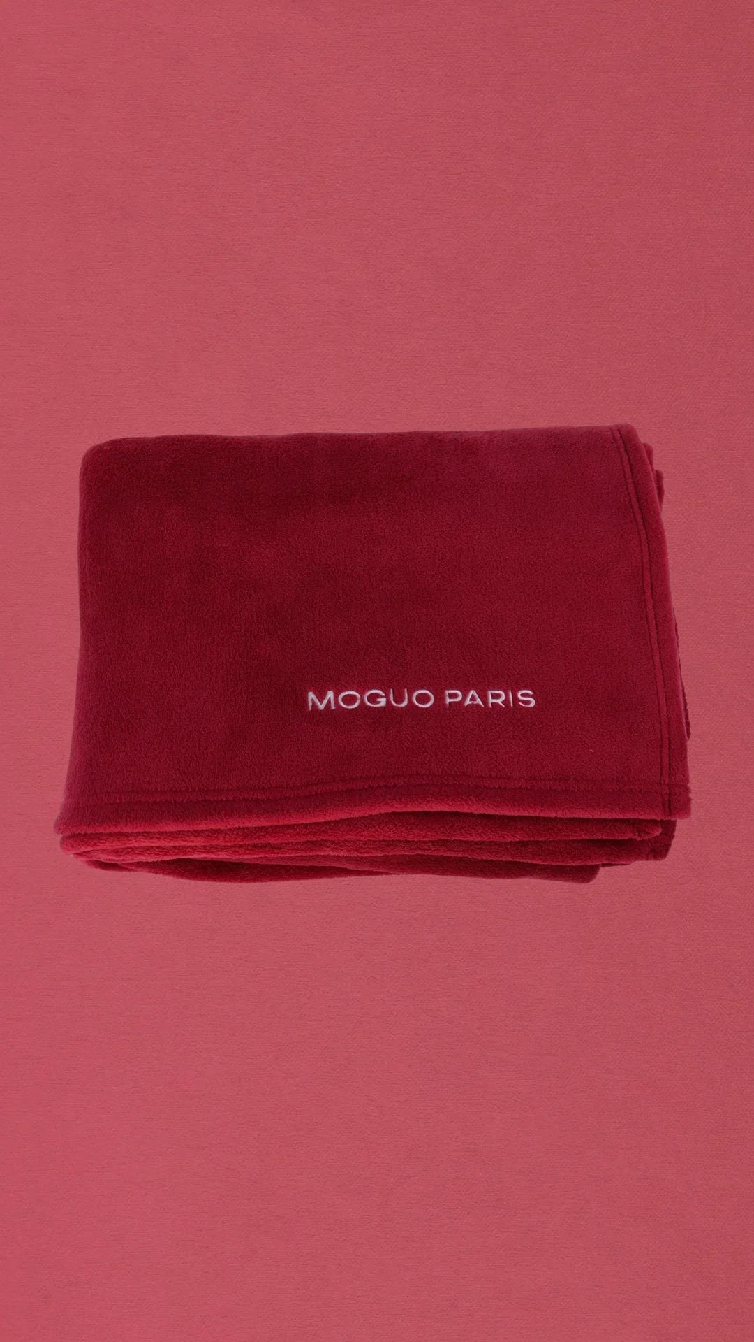 Plaid en Coraline ultra moelleux XL - rouge