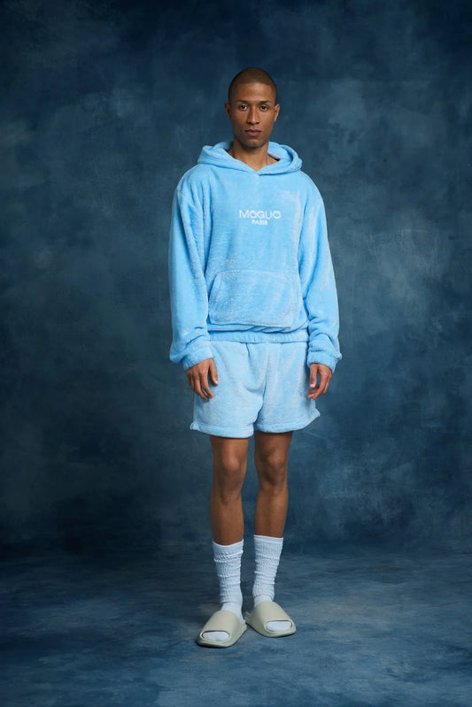 Short d'intérieur en Coraline - bleu ciel