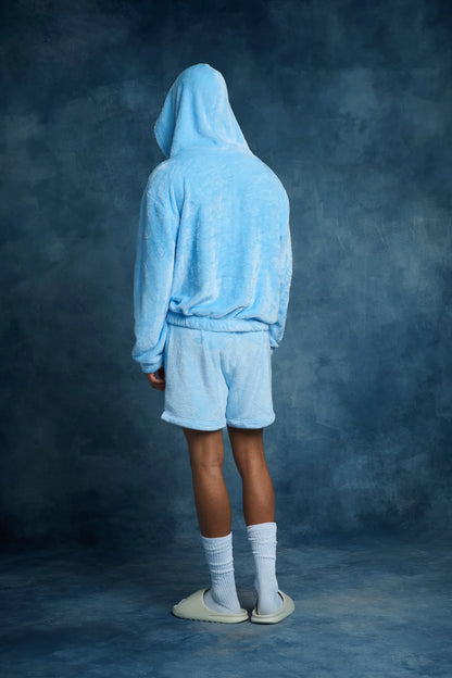 Short d'intérieur en Coraline - bleu ciel