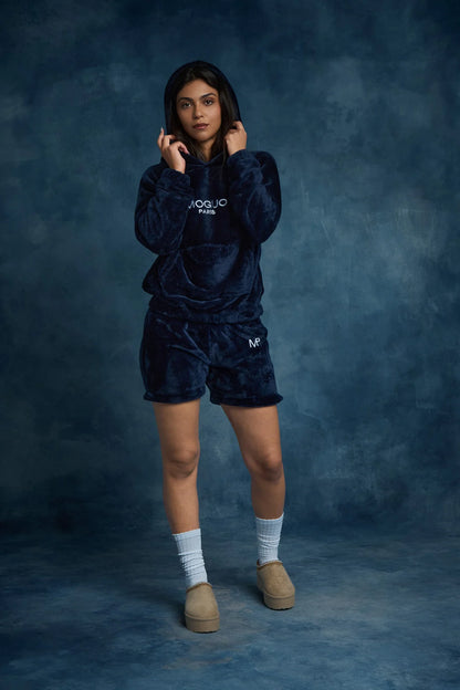 Short d'intérieur en Coraline - bleu marine