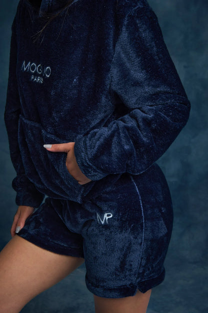 Short d'intérieur en Coraline - bleu marine