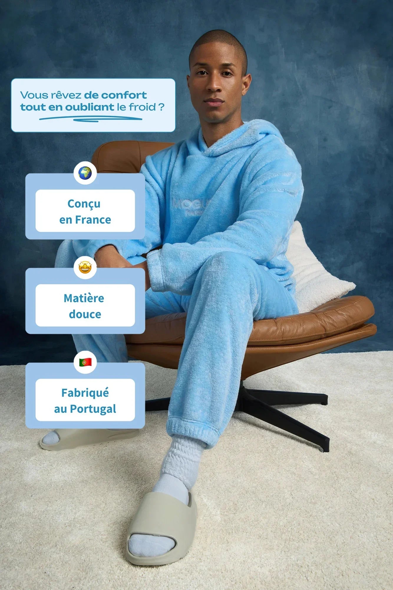 Sweat d'intérieur en Coraline – Ultra Doux & Chaud