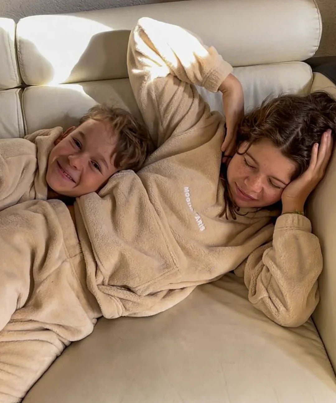 Ensemble Pilou Pilou Enfant - beige - MOGUO PARIS