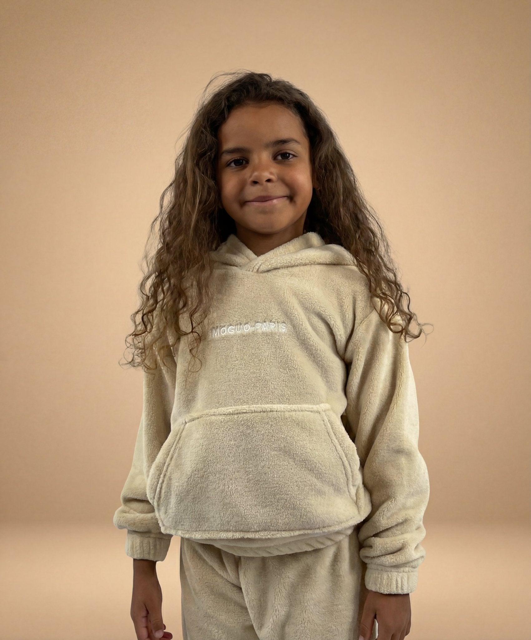 Ensemble Pilou Pilou Enfant - beige - MOGUO PARIS
