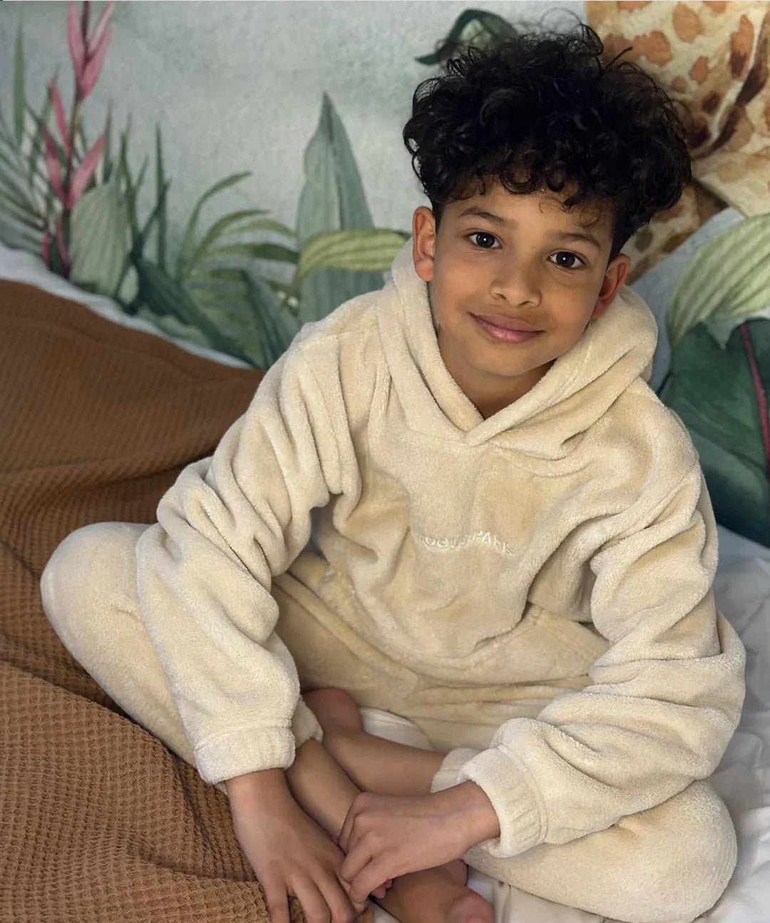 Ensemble Pilou Pilou Enfant - beige - MOGUO PARIS