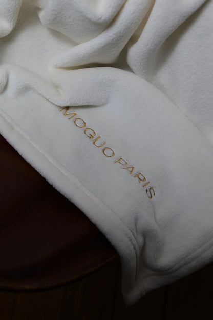 Plaid crème ultra doux 180x170 cm - Moguo Paris